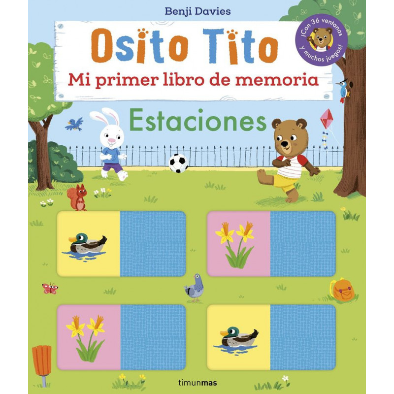 OSITO TITO - MI PRIMER LIBRO DE MEMORIA - ESTACIONES