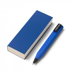 Shorty Pen Set FABRIANO azul - Boligrafo + Bloc