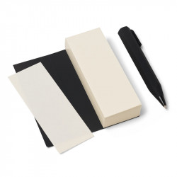 Shorty Pen Set FABRIANO negro - Boligrafo + Bloc