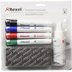 KIT ESCRITURA Y LIMPIEZA PIZARRA BLANCA NOBO