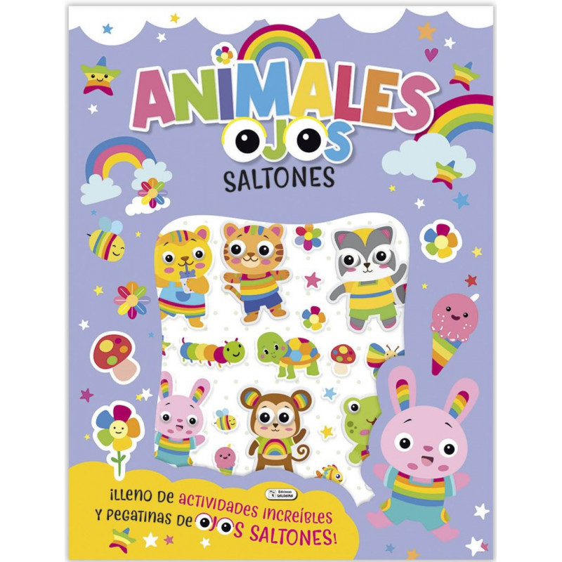 ANIMALES - OJOS SALTONES STICKERS BOOK