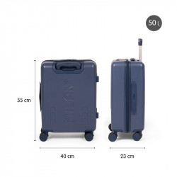 Maleta cabina rígida 55 cm MILAN 430 since 1918 - azul