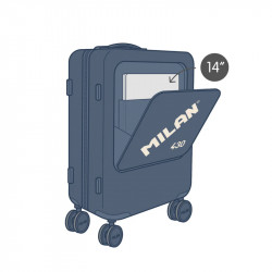 Maleta cabina rígida 55 cm MILAN 430 since 1918 - azul