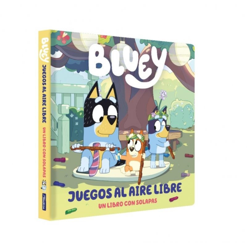 BLUEY - JUEGOS AL AIRE LIBRE (LIBRO DE CARTON CON SOLAPAS)