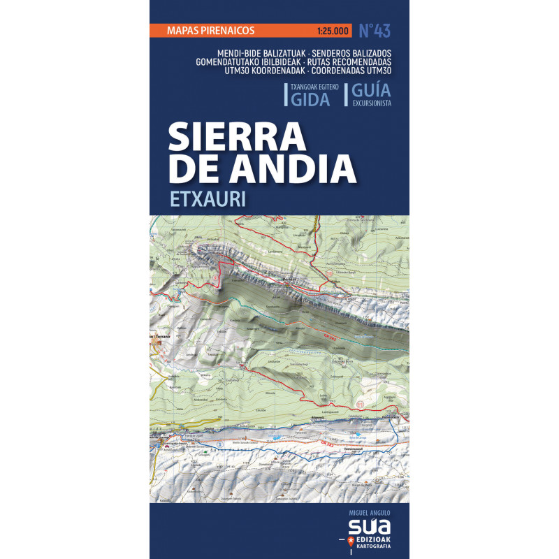 SIERRA DE ANDIA-ETXAURI - MAPAS PIRENAICOS