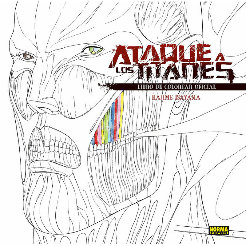 ATAQUE A LOS TITANES - LIBRO DE COLOREAR OFICIAL 2