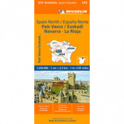 MAPA REGIONAL ESPAÑA NORTE - PAIS VASCO, NAVARRA, LA RIOJA 11573